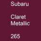 Preview: Subaru, Claret Metallic, 265.